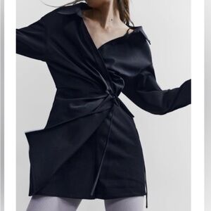 Zara Black Wrap Dress